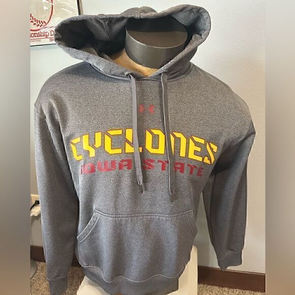 Under Armour Mens Small Iowa State Cyclones Gray Hoodie - Picture 1 of 7
